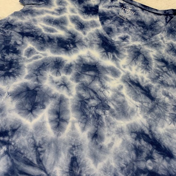 AEO Blue Tie-Dye Favorite T-Shirt Small - Picture 4 of 16